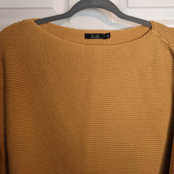 G&C mustard sweater, size xl - Picture 2 of 3